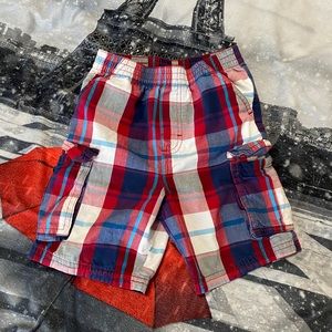 Boy’s Plaid Cargo Shorts